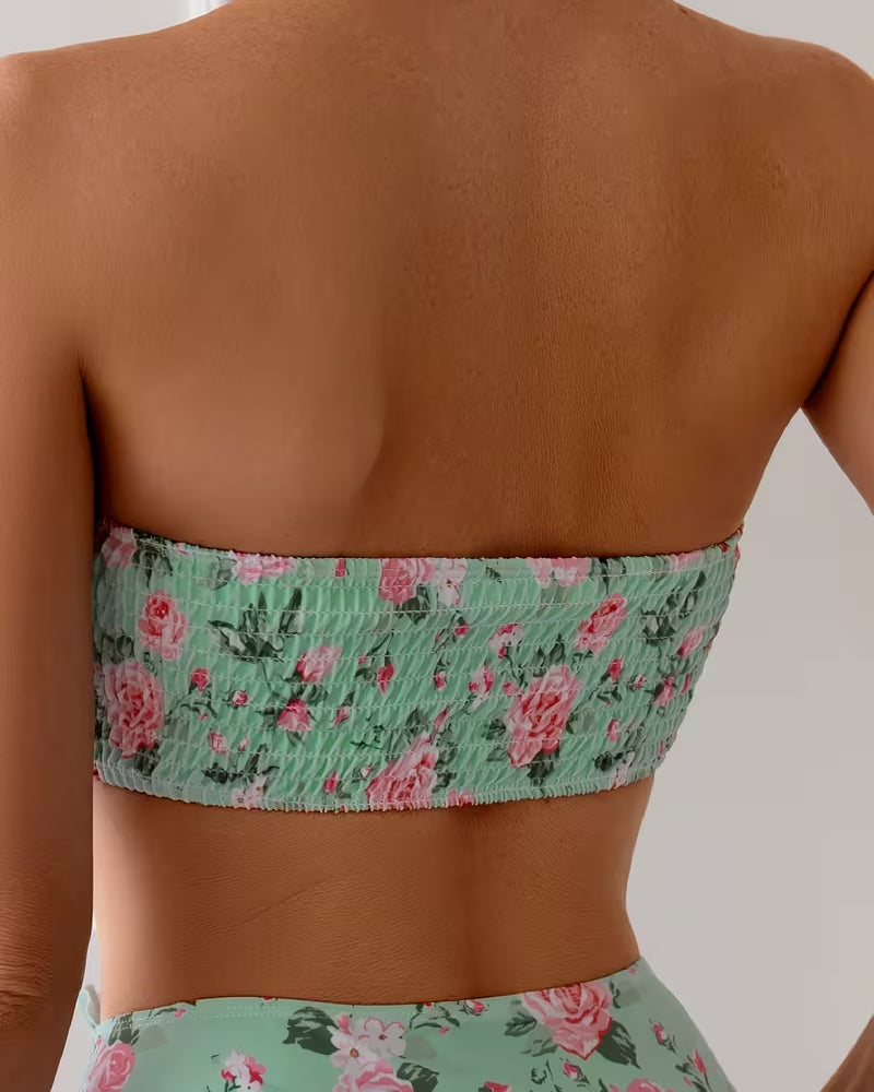 Bikini Knipling Bandeau Trykk