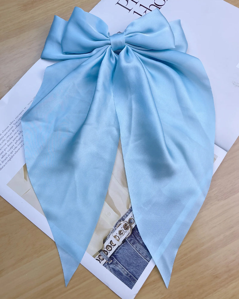 🔥 Stor Sløyfe Hårklemme For Kvinner – Bryllup & Hverdag Hestehale Accessory Med Lang Hale