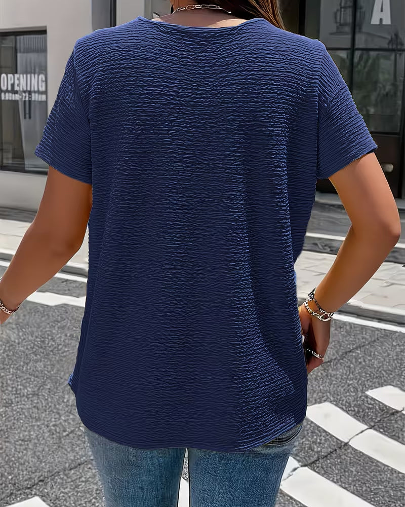 T-skjorte Peter Pan Krage Tre Knapper