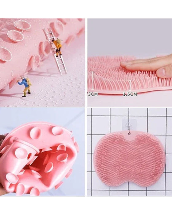 Dusj fot- og ryggskrubber og massasjepute