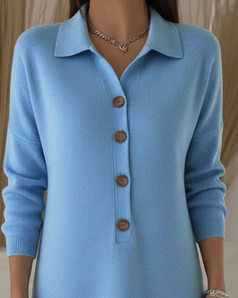 Motekjole Med Knapper Og Krage