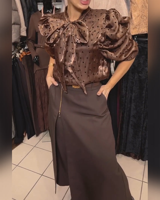 Skjørtbukser Stilig Glidelåsdesign Casual