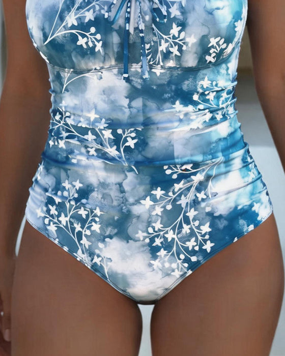Ettstykke Tie-Dye Blomstret