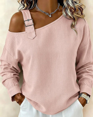 Topp Skulderfri Sexy Langermet