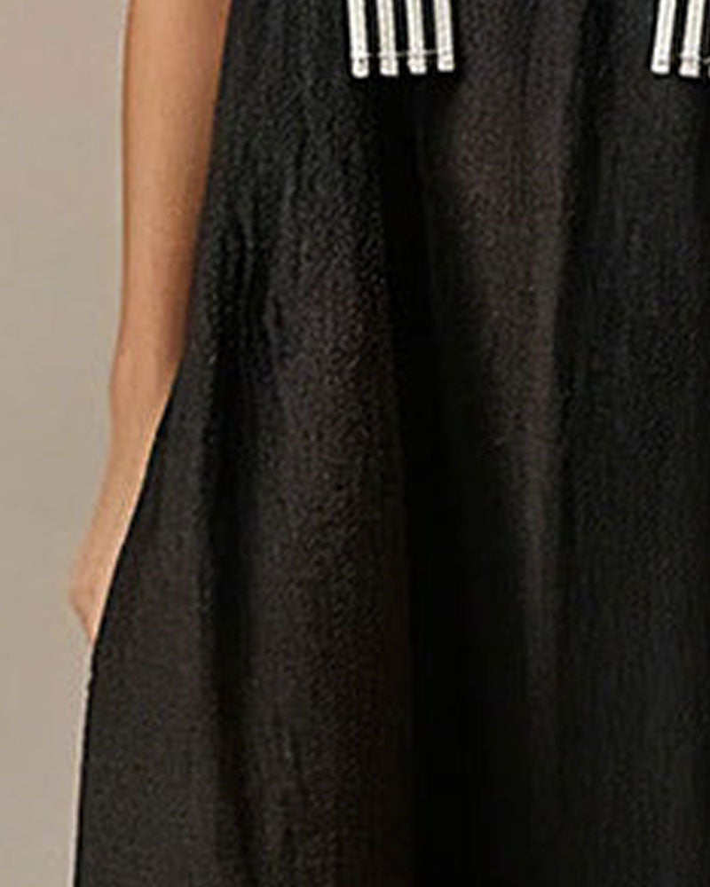 Kjole Stripete Stropp