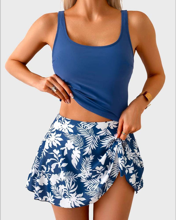 Tankini Sideknyting Feriestil