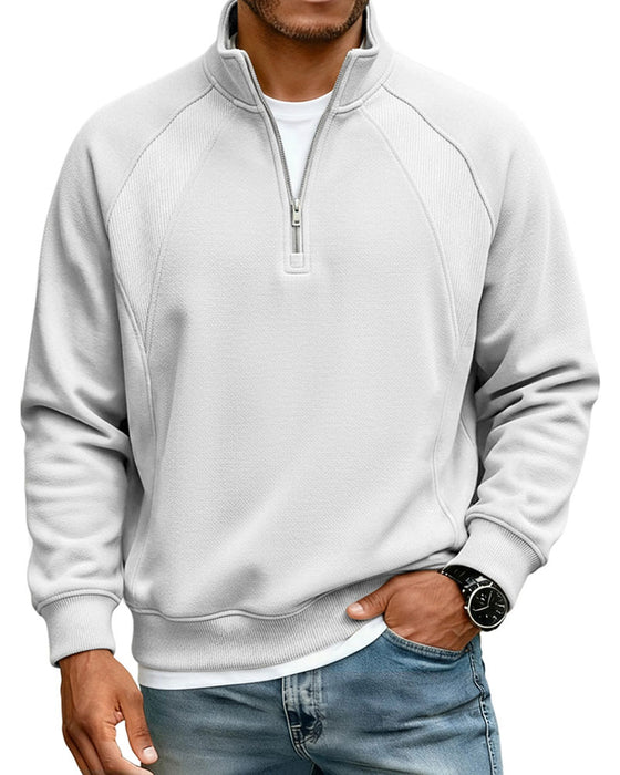 Sweatshirt Halv Zip Ståkrage