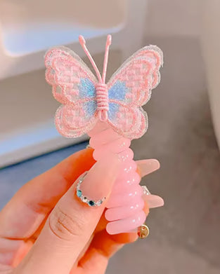 Sommerfugl Hårstrikker Med Telefonledning