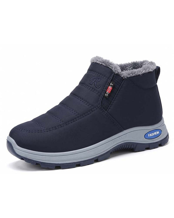 Vinter Tykt Fôrede Snøstøvler, Slip-On Varme Casual Sko For Dame Og Herre