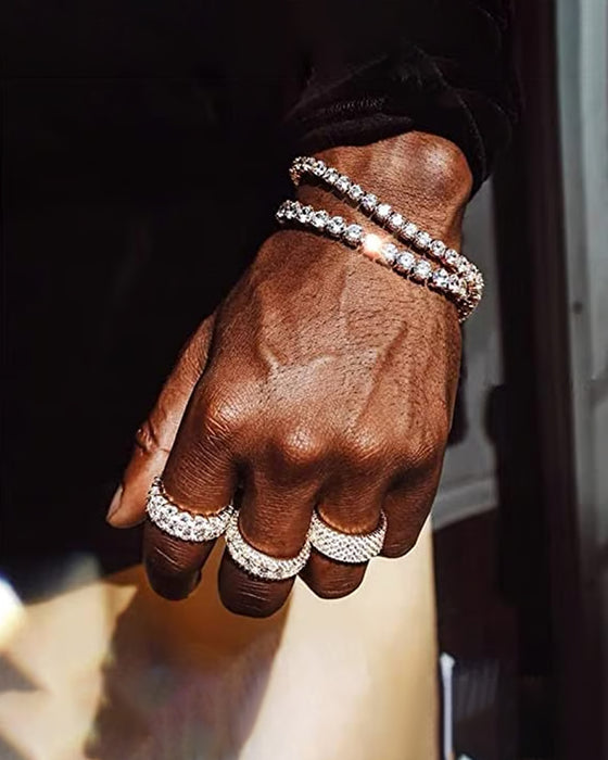 Armbånd Glitrende Moissanitt