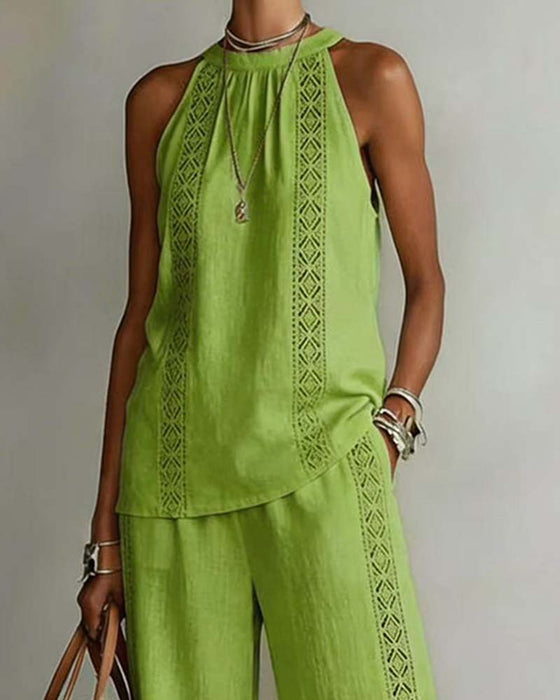 Todelt Sett Hollow Out Halter