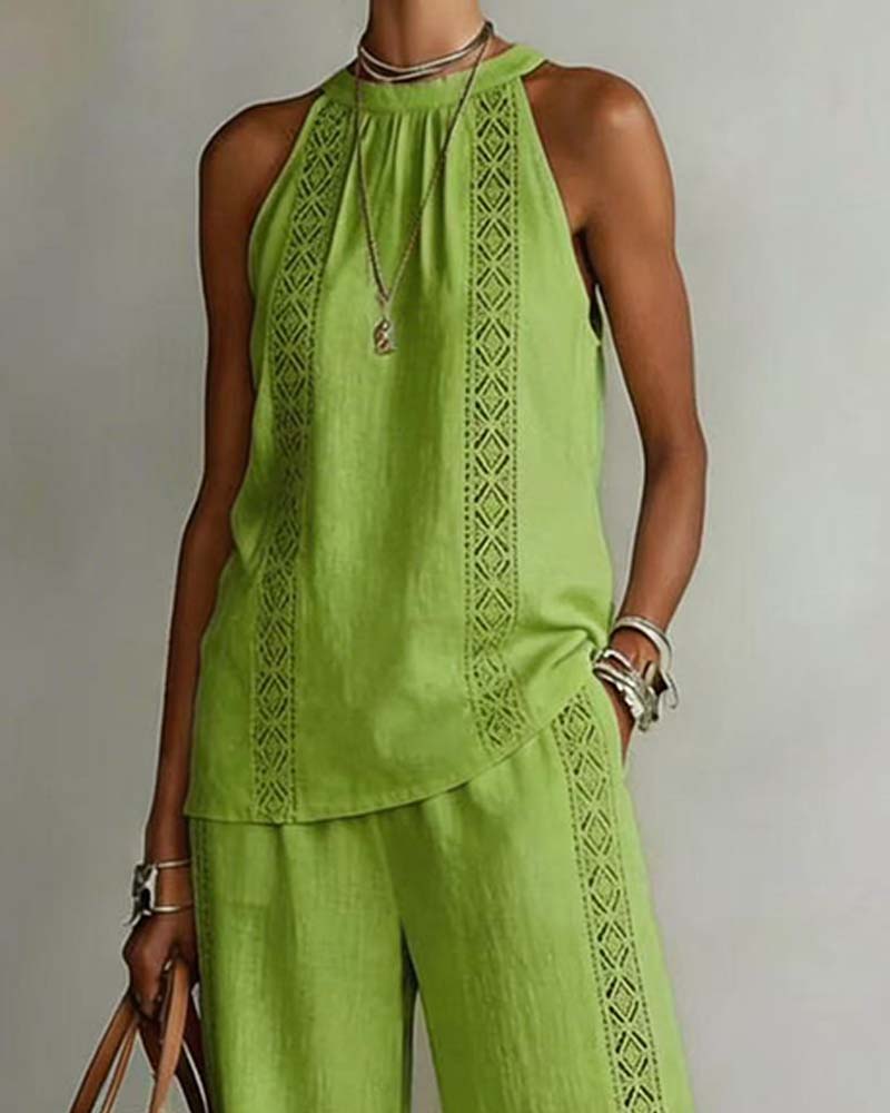 Todelt Sett Hollow Out Halter