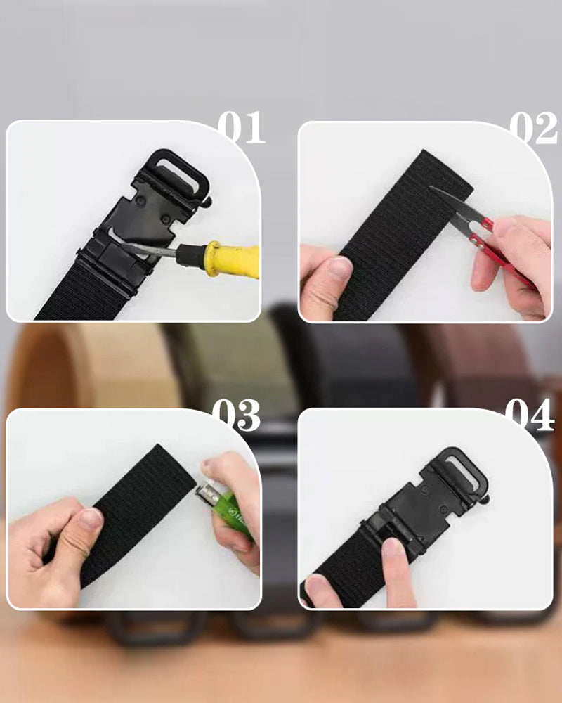 Menns Takstisk Nylonbelte - Slitesterk Spenne & Justerbar Størrelse