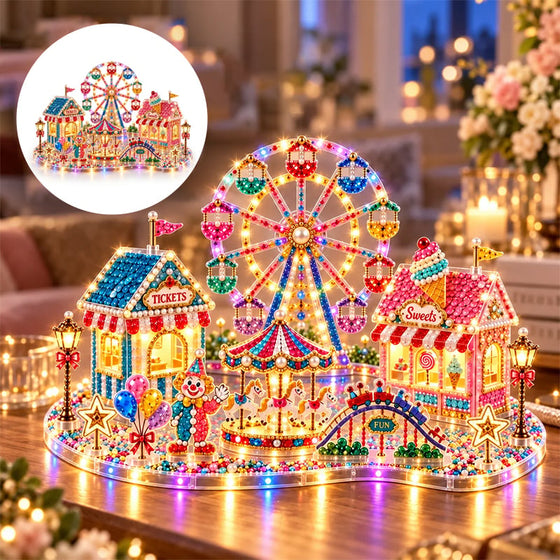 3D LED Jul Diamantkunst DIY Sett