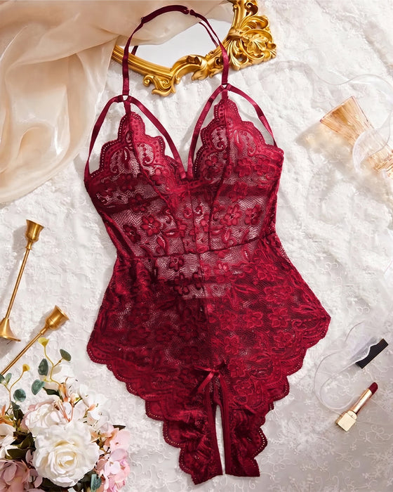 Lingerie Skrittløs Knipling One Piece