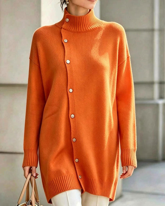 Cardigan Turtleneck Enkelknappet