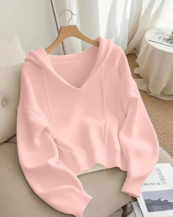 Pullover Kort V-Hals Hetter