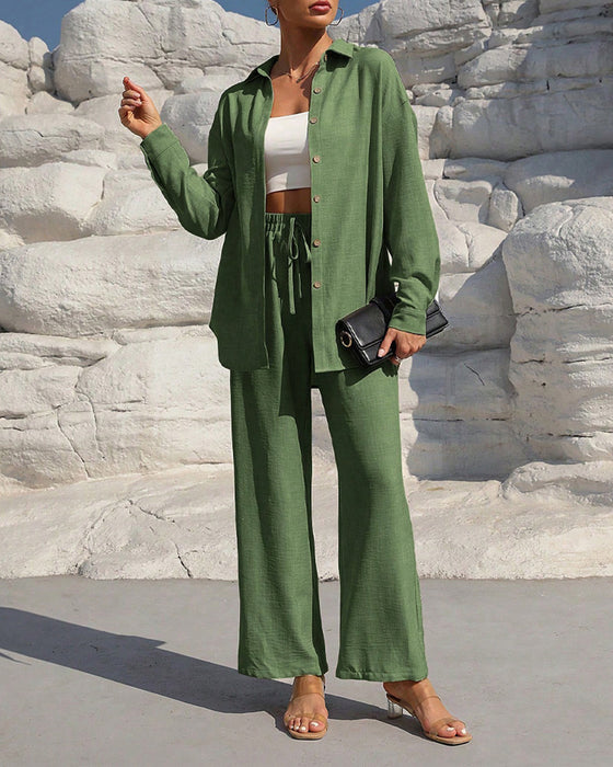 Sett Lang Erme Casual Solid