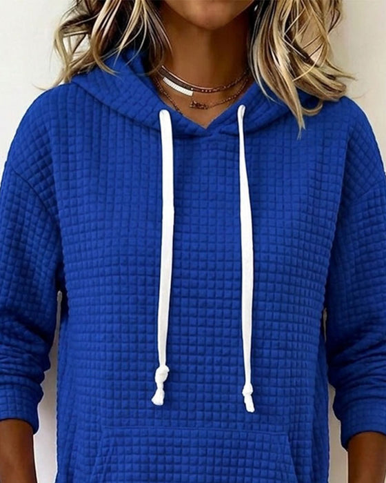 Kjole Vaffel Hette Sweatshirt