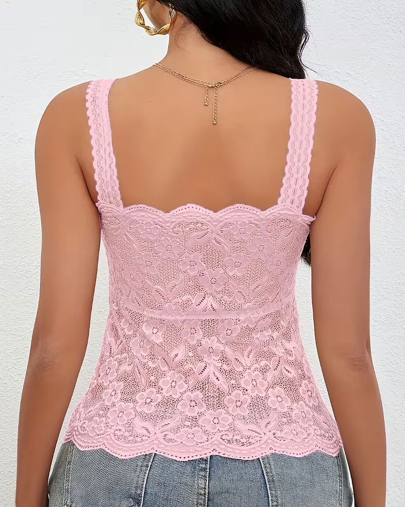 Camis Topp Ensfarget Bandeau