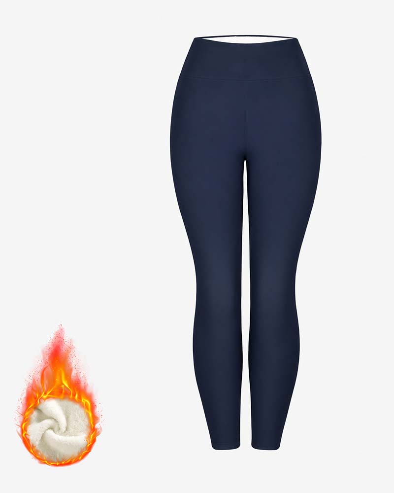 Vinter Tykke Høy Midje Varme Leggings Yogabukser