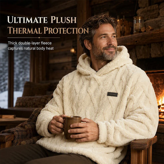 Menn Vinter Jacquard Mønster Hoodie