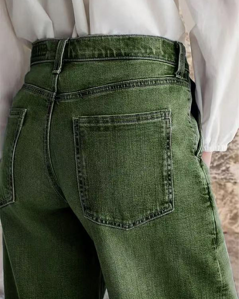 Jeans Multi-Knapp Vasket Løs