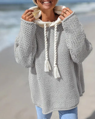 Genser Med Ungdomlig, Hoddet Og Fargeblokk Egenskaper