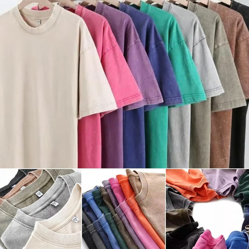 T-Skjorte Herre Vintage Løs