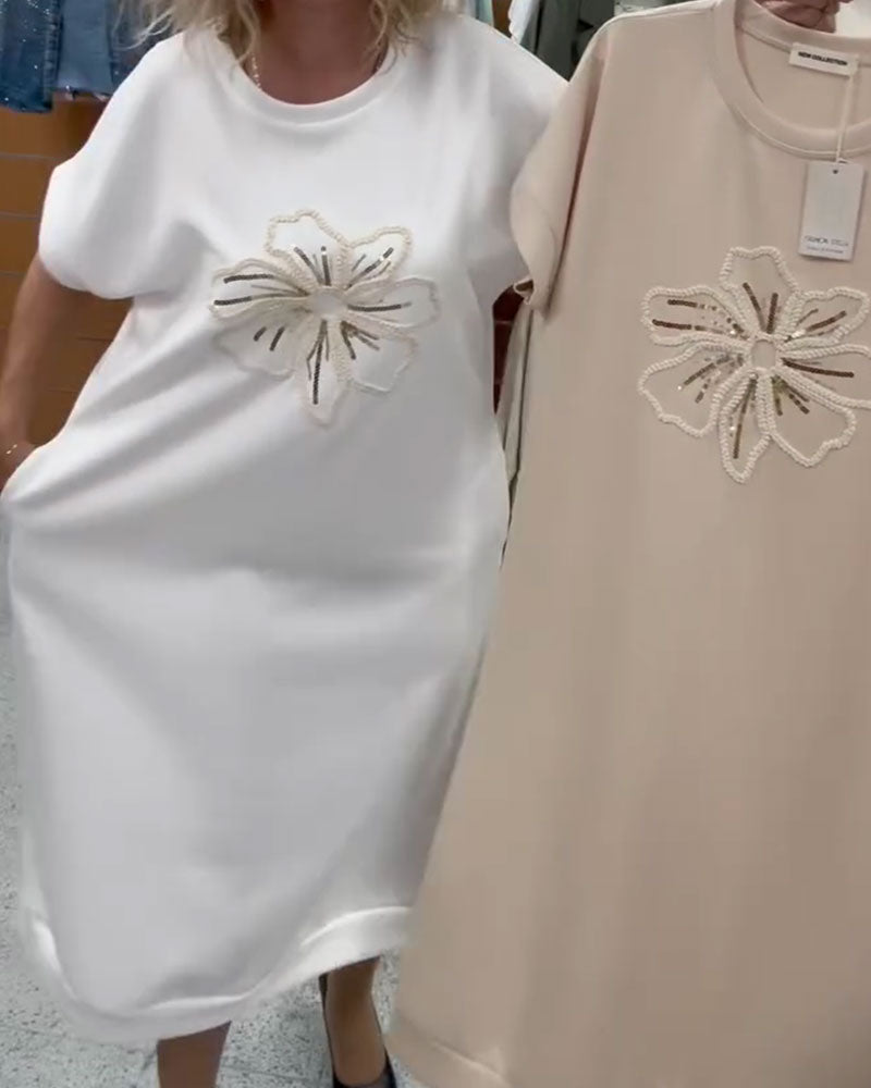 Kjole Paljett Brodert Uformell