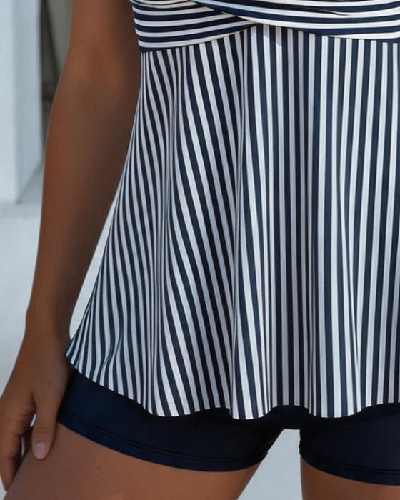 Tankini Stripet Kamisol Todelt