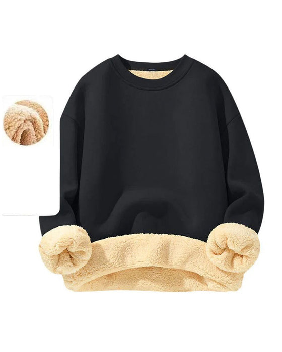 Sweatshirt Rundhalset Solid Herre