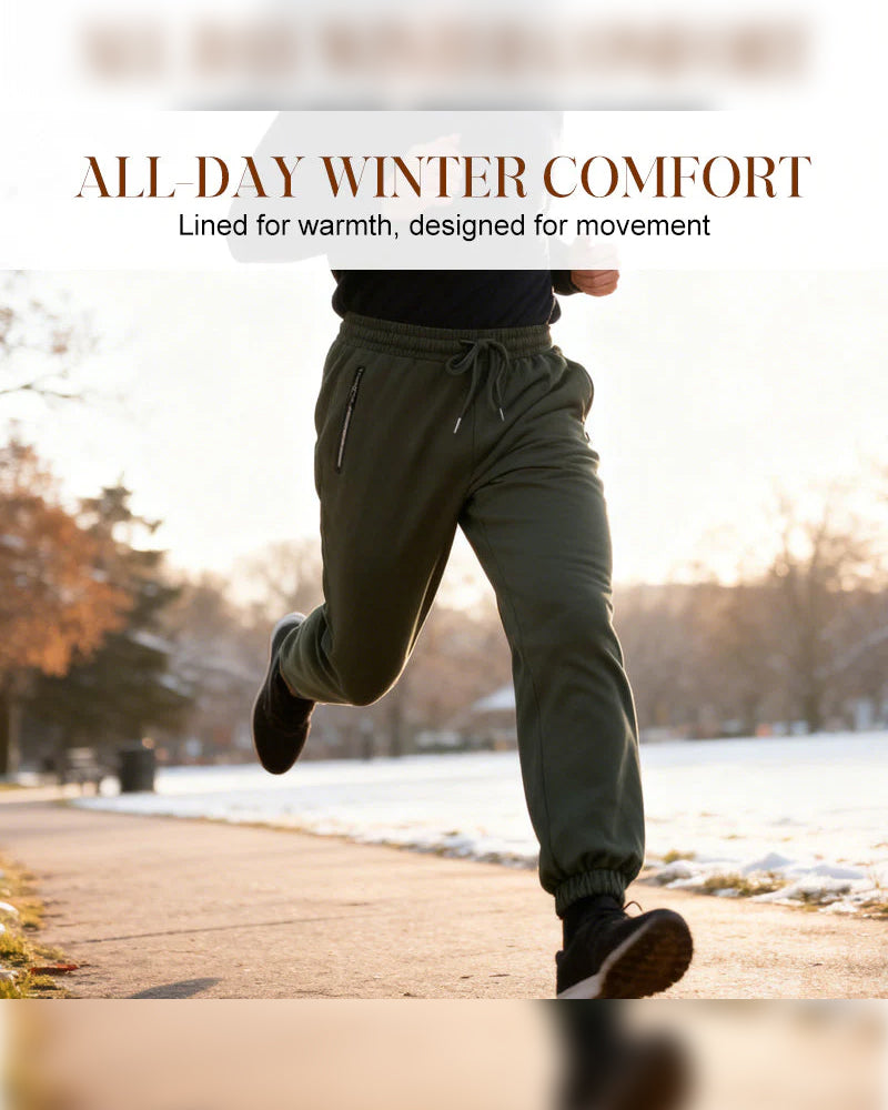 Herre Bukser Varmfôret Vanntette Snøring