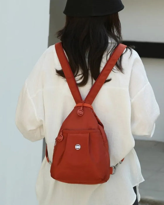Bag Flere Lommer Konvertibel Ryggsekk & Crossbody