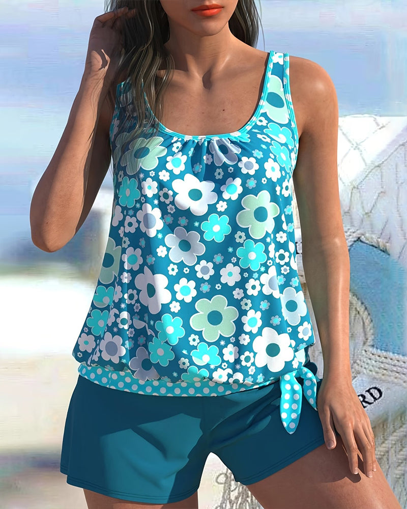 Tankini Xiaohua Bokser Splitt