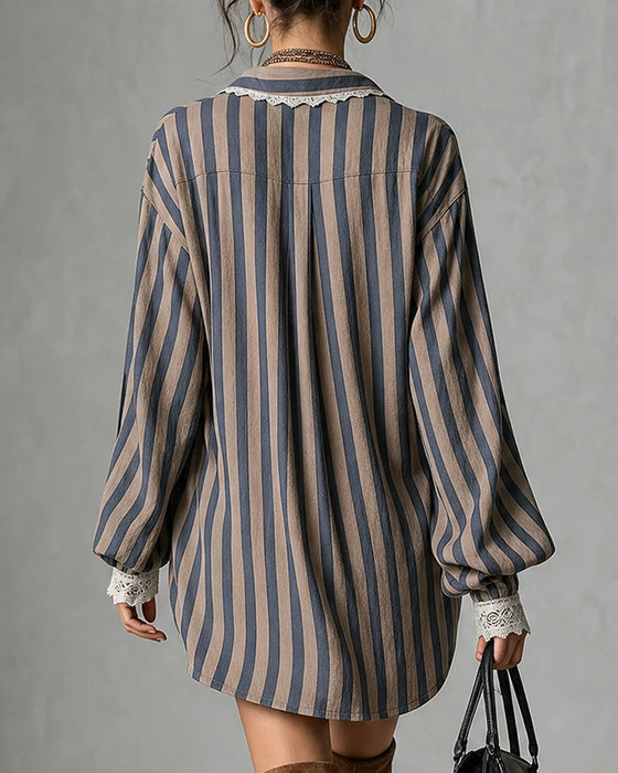 Kjole Casual Stripe Mote