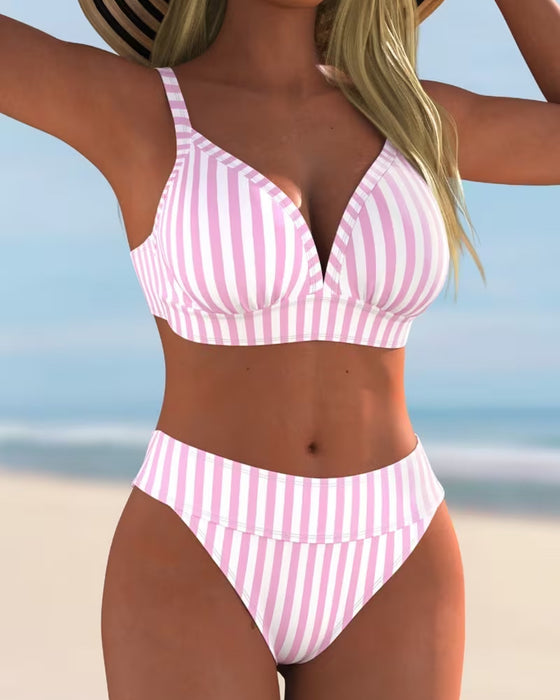 Bikinis Stripet Todelt