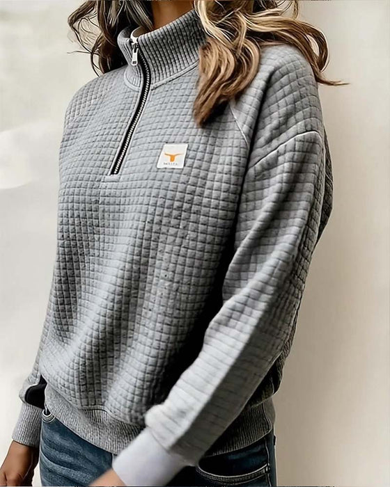 Genser Ståkrage Vaffel Fargeblokk