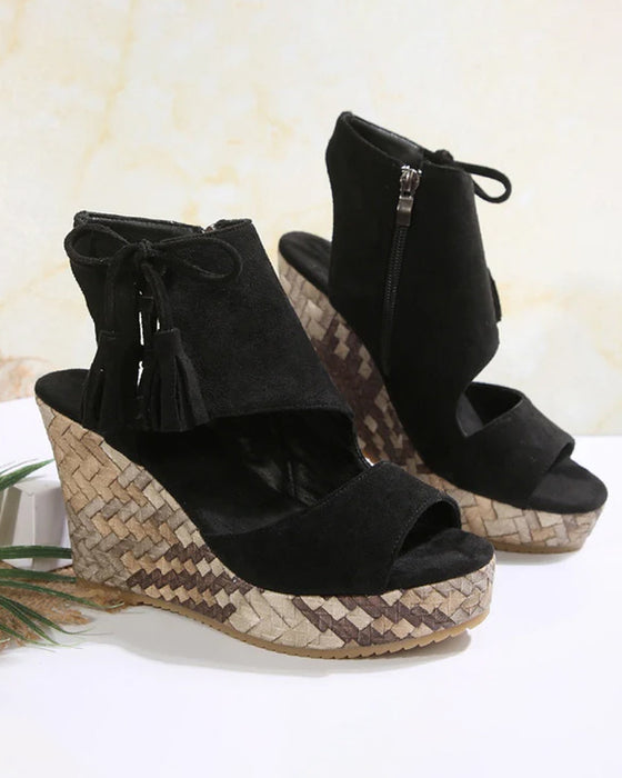 👡Sandaler Dames Åpen Tå Plattform Wedge Dusker