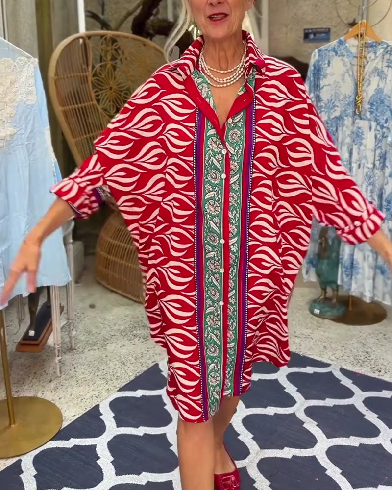 Kjole Bohemisk Skjorte