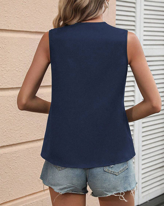 Singlet Uten Ermer Uregelmessig Kontrastfarge