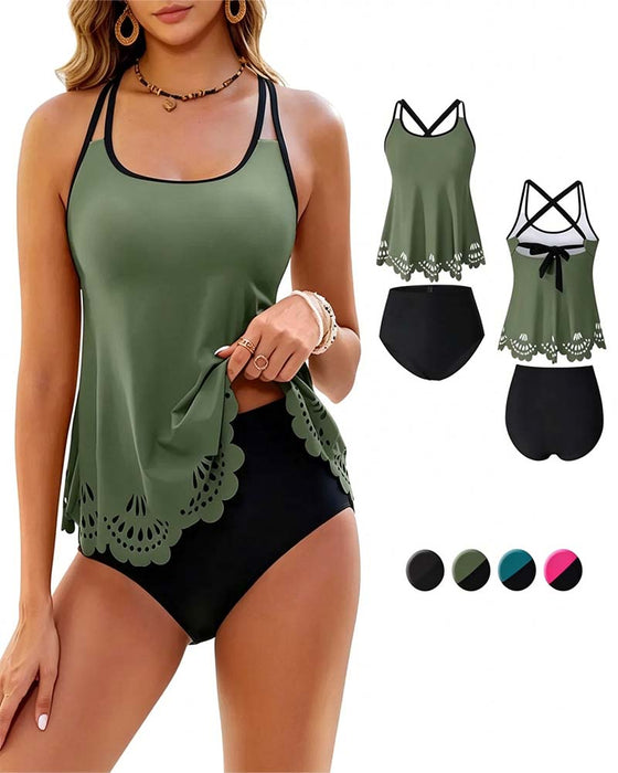 Tankini Dobbel Tynn Stropp Uthuling
