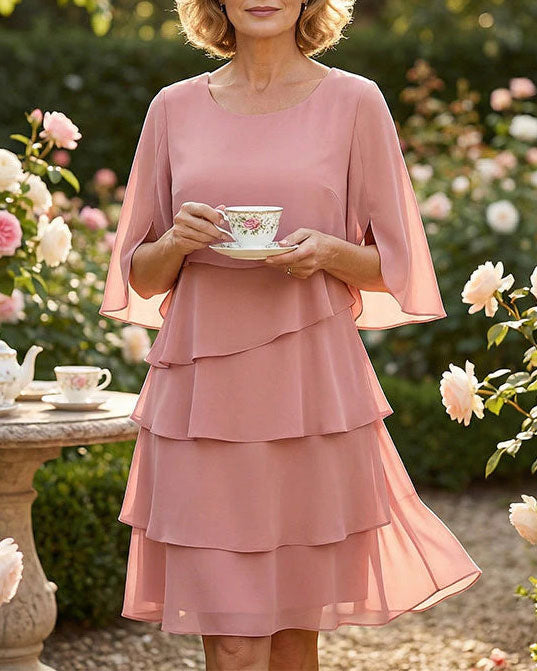 Kjole Løs Rund Hals Kake