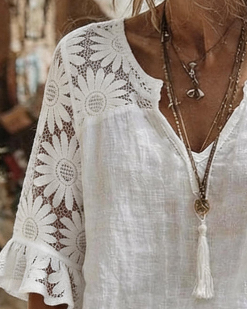 Bluse Tusenfryd Blonde Lappeteppe