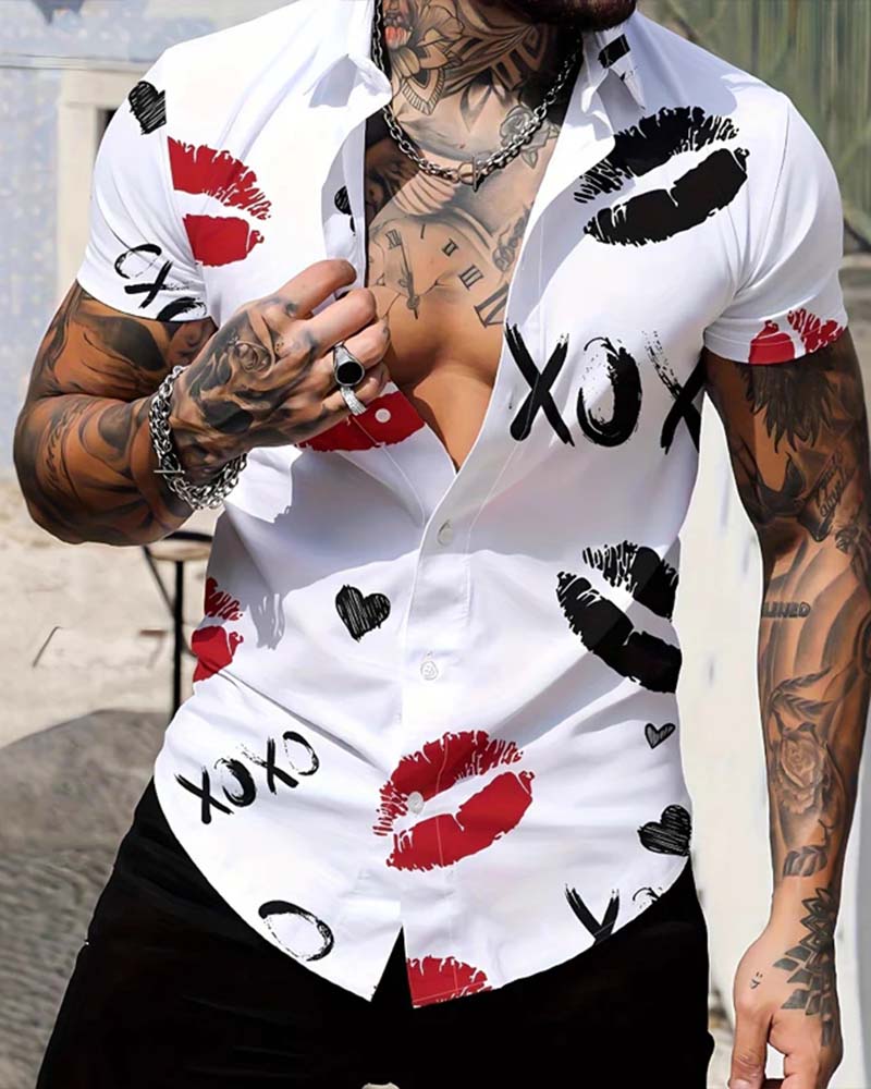 Skjorter Jakkeslag Knapp Amerikansk Menn