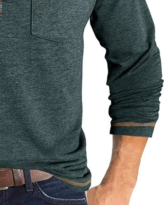 Bluse Menn Knapp Jakkeslag Polo