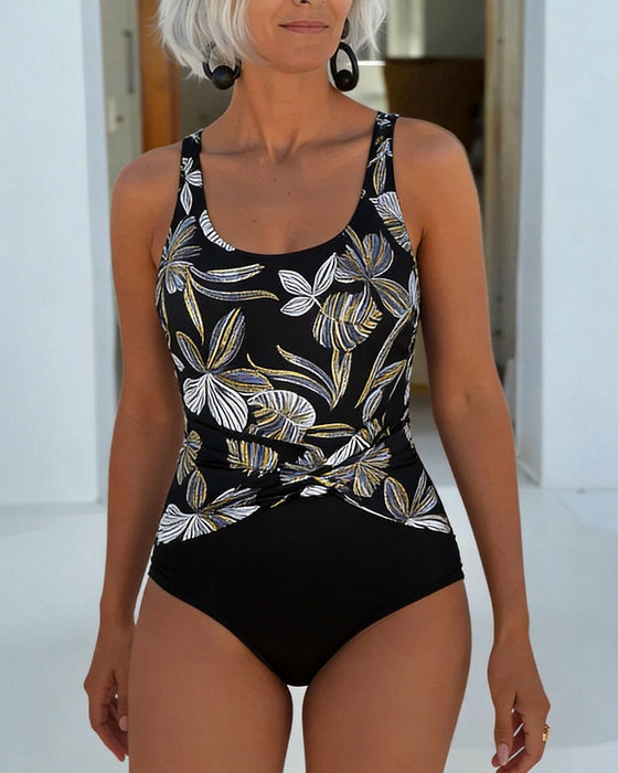 Onesie Badedrakt Resort-Stil Trykt