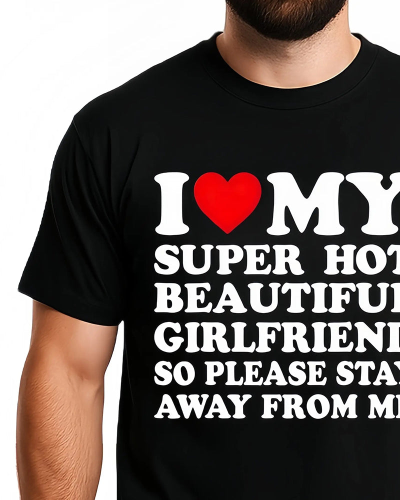 T-Skjorte Morsom Bokstavgrafikk