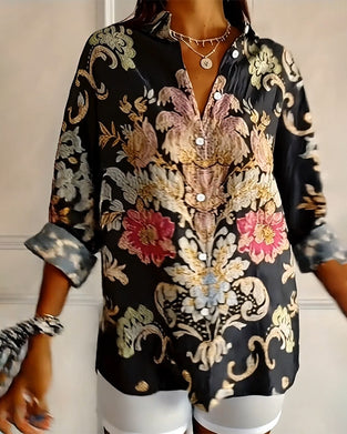 Skjorte Krage Printet Knappes