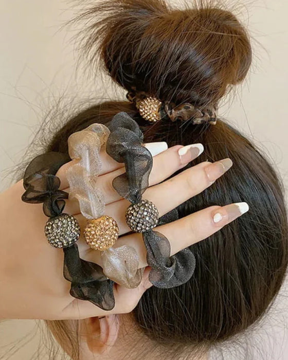 Elegante Hårbånd Med Netting Og Rhinsteiner 💎🎀